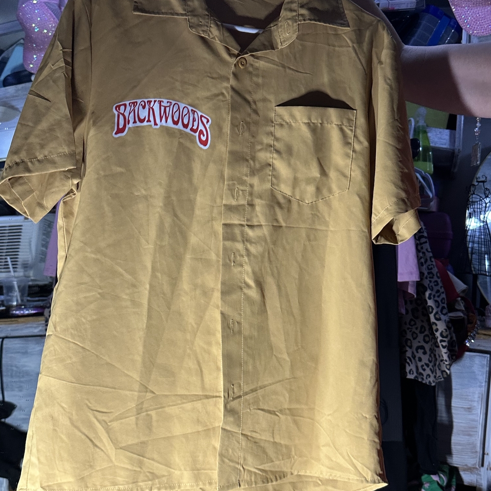 Backwoods Men's Mustard Casual Button Down Shirt